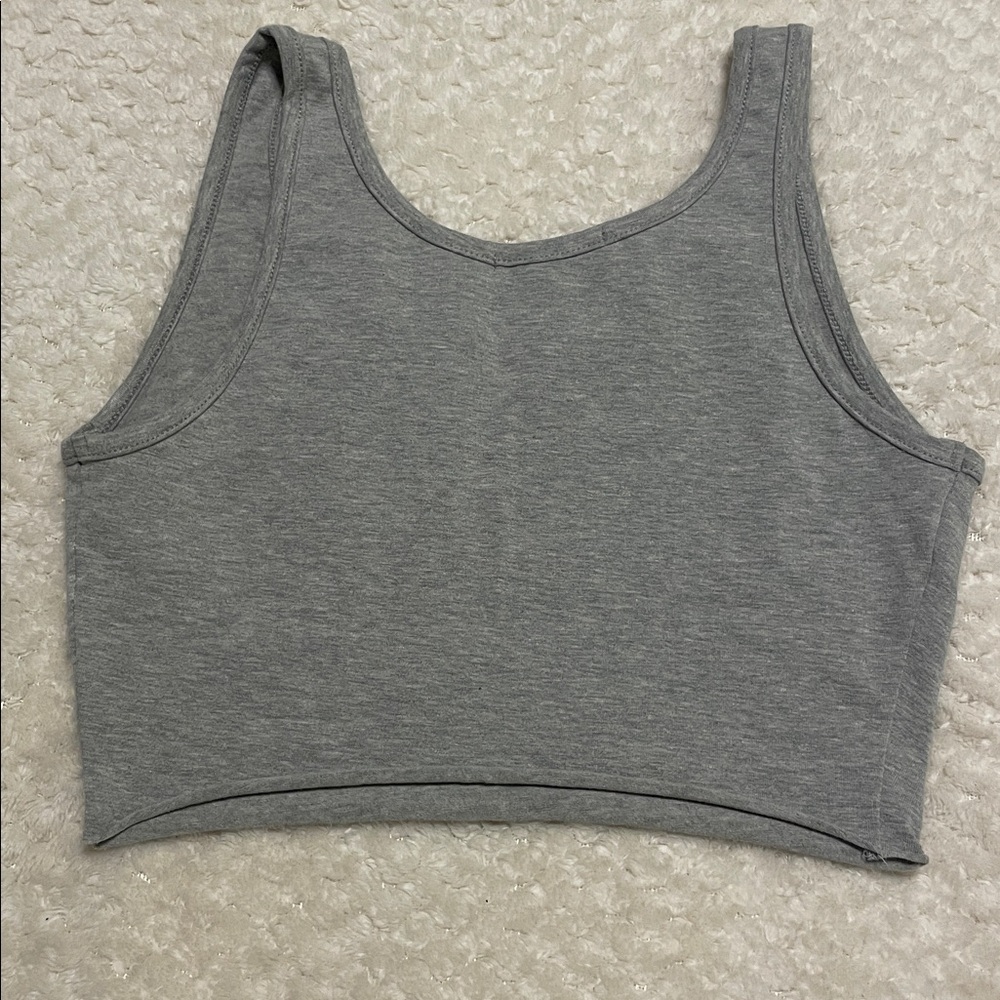 JLUXLABEL Gray Crop Top - Picture 2 of 2